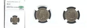 1864 1C ���j�b�P�� -NGC MS 63/CAC-PQ-NICE COLOR-�C���f�B�A�� �w�b�h �Z���g---
