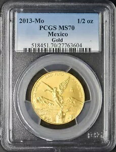 2013-Mo ���L�V�R �S�[���h 1/2 �I���X ���x���^�[�h - PCGS MS70 - ?COINGIANTS?