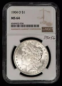 1904-O $1 ���[�K�� �V���o�[ �_���[ - �u���U�[ - NGC MS 64 - SKU-D5056