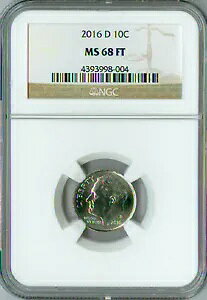 2016 D ���[�Y�x���g �_�C�� NGC MS68 FT 2ND �ō����O���[�h ���A �X�|�b�g���X�B