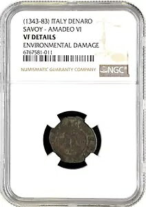 1343-83 C^A SAVOY AMADEO VI fi NGC VF ڍ