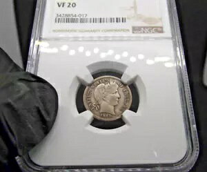 NGC 1908-O Barbe 10c Dime VF20�B�O���[�h�̏ڍׂ��ǍD�A