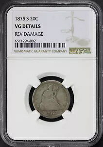 1875-S 20 Zg s[X NGC VG ڍ o[X _[W