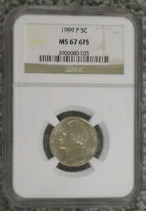 1999-P �W�F�t�@�[�\�� �j�b�P�� NGC MS 67 6FS �t���X�e�b�v - 80-035