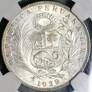 1929 NGC MS 63 �y���[ 1/2 �\�� �V�[�e�b�h ���o�e�B �V���o�[ �R�C�� (22101201C)