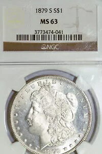 1879-S ���[�K���̂悤�ȃZ�~�v���t 90% �V���o�[ �_���[ NGC �O���[�h MS63 (3773474-041)