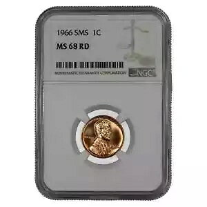 1966 SMS J[ A Zg yj[ 1C NGC F MS 68 RD
