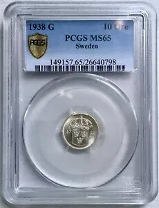 �X�E�F�[�f��: 1938-G 10 �z�� PCGS MS65 ??? ���m�� 20 �䖢���̕�΃o�X�̂����� 1 ��