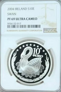 2004 �A�C�������h �V���o�[ 10 ���[�� S10E �X���� NGC PF 69 �E���g�� �J���I �{���ɔ�����