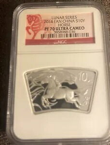 2014 FAN CHINA Lunar �V���[�Y �z�[�X NGC PF 70 �E���g�� �J���I $10Y