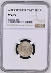 GWvg S2PIA AH1358 1939 LO t@[N UNC MS 63 NGC Vo[ɂO[fBO