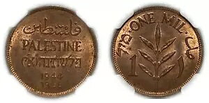 �p���X�`�i�A1 MIL 1944 NGC MS 64 RB (PAL.)�A�A�A���A