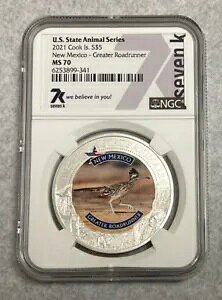 2021 �V���o�[ �N�b�N �C�Y 5 �h�� �j���[���L�V�R �O���[�^�[ ���[�h�����i�[ NGC MS70 7K
