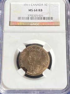1911 Ji_ 1 Zgd | NGC O[fBO| MS64RB |AnCO[h | KM#9