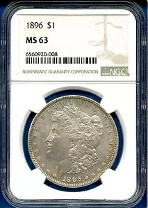 1896 P NGC MS63 [K Vo[ _[ $1 čǃRC 1896-P MS-63 O PL DMPL