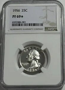 1956 NGC PF69 X^[ Vo[ v[t Vg NH[^[ GNZg AC As[ 25c