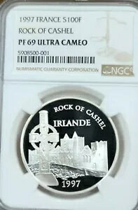 1997 �t�����X �V���o�[ 100 �t���� ���b�N �I�u �J�V�F�� �A�C�������h NGC PF 69 �E���g�� �J���I �g�b�v