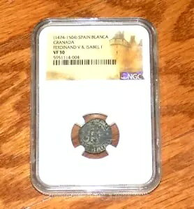 �X�y�C�� 1474-1504 �u�����J NGC VF 30 �t�F���f�B�i���h & �C�U�x�� �O���i�_ �R�����u�X���� �R�C��
