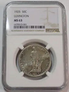 1925 50c LVgLOn[t_[ NGC MS 63 N[J[