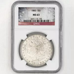 1883 (P) �����K�� �V���o�[ �_���[ BU �č������ǃR�C�� NGC MS 63 �ʐ^�Q�� A071