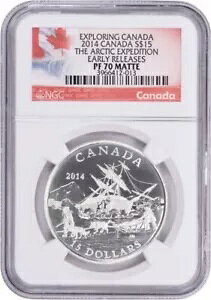 2014 Ji_ $15 Vo[ Arctic Expedition PF70 }bg[X NGC