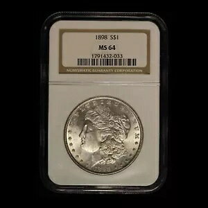 1898 $1 ���[�K�� �V���o�[ �_���[ NGC MS64 - �I�[���h �u���E�� ���x�� - �������� �č�