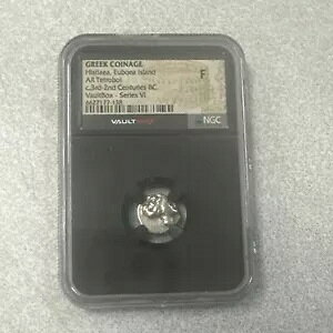 �M���V�� c.�I���O 3 �` 2 ���I Histiaea Euboea Silver Tetrobol NGC Fine ? Ser VI