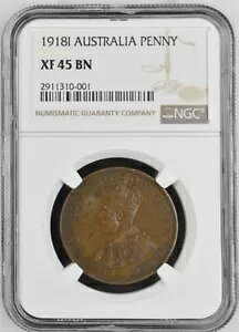 1918-I �I�[�X�g�����A 1 �y�j�[ - NGC XF45 BN - �č����� / ���E���� $12.50