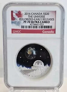 2016 �J�i�_ $20 The Universe ���������[�X Glow In The Dark PF70 Ultra Cameo 3D