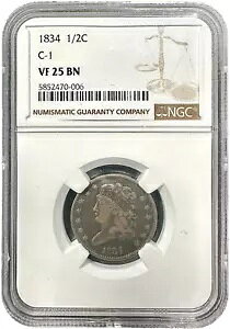 1834 n[tZg NVbN wbh C-1 oGeB VF25 NGC
