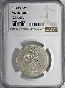 1858-S 50C oeB V[g n[t_[ NGC VG ڍׁuN[jOς݁v #6902946-031
