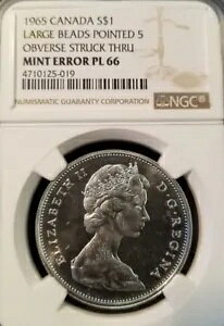 1965 Ji_ Vo[ $1 傫ȃr[Y |Cg 5 NGC PL 66 ~g G[ X[