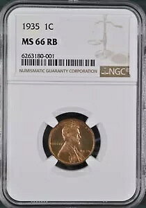 1935 1C RB J[ EB[g 1 Zg NGC MS66RB C{[ g[jO 6263180-001
