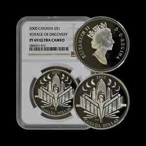 �J�i�_�B 2000�A1 �h���A�V���o�[ - NGC PF69 - �����̍q�C (�~���j�A��)