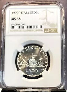 1970 C^A Vo[ 500  S500L RoXVbvX NGC MS 68 A r[eB[ gbv |bv