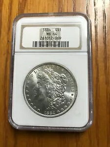 1884 ���[�K�� �_���[NGC MS64 �u���X�g �z���C�g �r���[�e�B�[