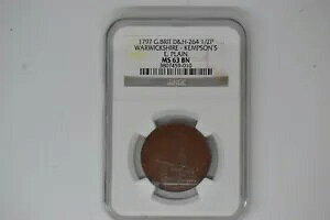 �E�H���b�N�V���[�B�P���v�\���� 1/2 �y�j�[ �g�[�N�� 1797- NGC- MS63 �u���E���ADH-264�B