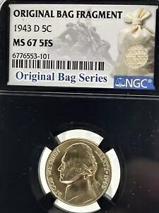 1943 D WFt@[\ Vo[ EH[ jbP ~ NGC MS67 5FS ~ t Xebv 5c #2302