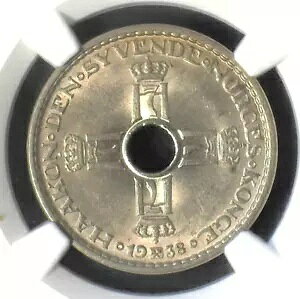 �m���E�F�[ 1938 1 �N���[�l NGC MS63 KM-385