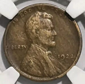 1922-D ウィーク D リンカーン ウィート セント - DIe ペア 3、魅力的な木目調*、NGC VF25BN