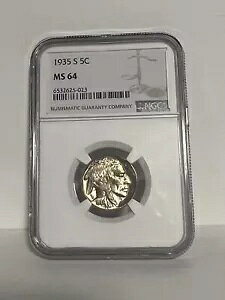 NGC MS-64 1935-S obt@[ jbPAR悤ȁA邢F̕W{B