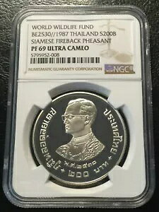 ^C 200 o[c 1987 Vo[ v[t RC NGC PF69UC V t@C[obN LW