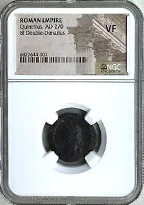 QUINTILLUS AD 270 - BI DOUBLE DENARIUS - NGC VF - ��������!