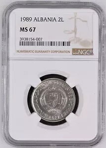 1989 �A���o�j�A 2 Leke NGC MS 67 *TOP POP* (���R/����) *���j�b�P��*