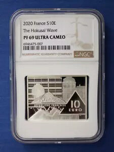 2020 tX Vo[ v[t 10 [ RCuHokusai WavevNGC O[h PF69 COA t