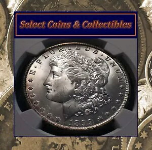 1899-O ���[�K�� �V���o�[ �_���[ - NGC MS 64 �T�e�� �T�[�t�F�X �X�^�i�[! #1992