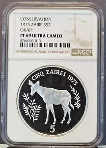 1975 UC[ Vo[ 5 UC[ S5Z IJs RT[x[V NGC PF 69 Eg JI 