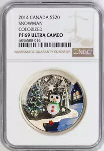 2014 NGC �J�i�_ �x�l�`�A�� �K���X �z���f�[ �X�m�[�}�� �J���[���C�Y�h �v���[�t �V���o�[ �R�C�� PF69