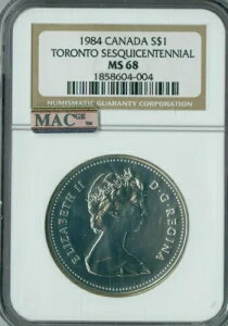 1984 Ji_ Vo[ h NGC MS68 PQ MAC ōO[h X|bgX *