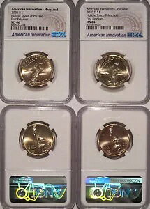 2020 P&D Cmx[V h 1 hZbg MD nbu] NGC MS66 񃊃[X